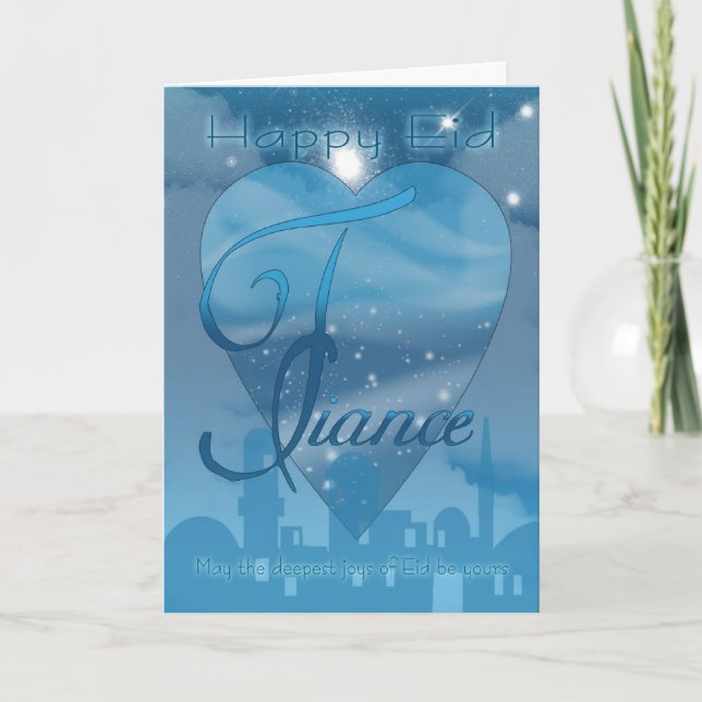 Fiance - Eid Day Card - Happy Eid (Front)