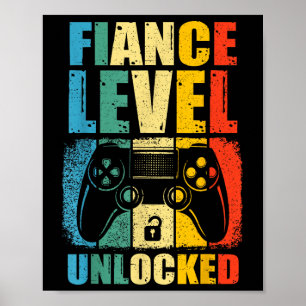 Fiance Level Unlocked Wedding Gamer Groom To Be Bl Poster