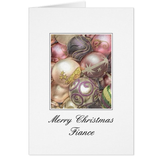 Fiance Merry Christmas card (Front)