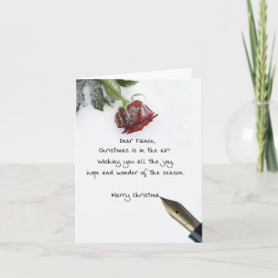 Fiance Merry Christmas card