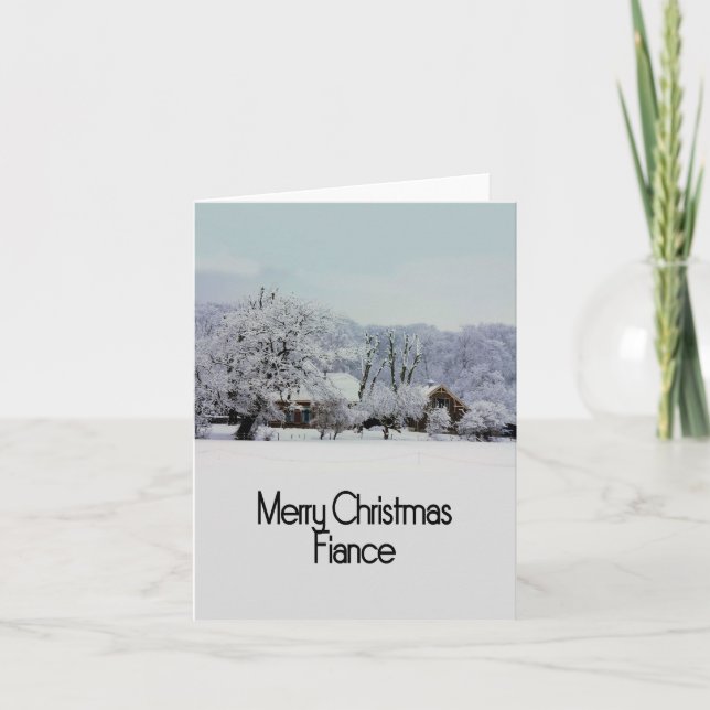Fiance Merry Christmas card (Front)