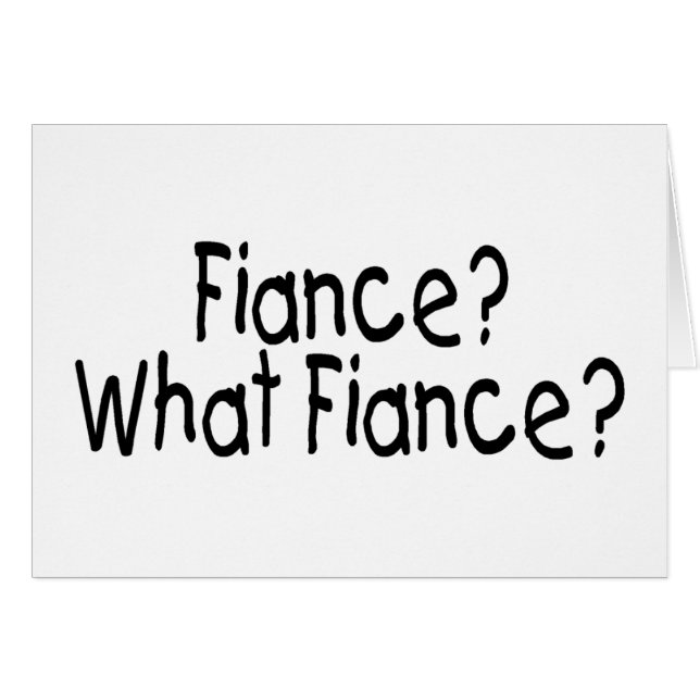 Fiance, What Fiance (Front Horizontal)