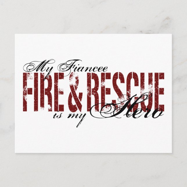Fiancee Hero - Fire & Rescue Postcard (Front)