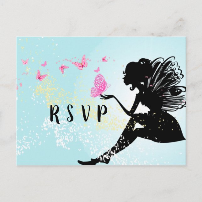 fiary women birthday Postcard RSVP (Front)