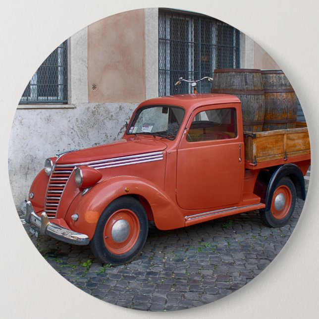 Fiat 1100 Pickup 6 Cm Round Badge (Front)