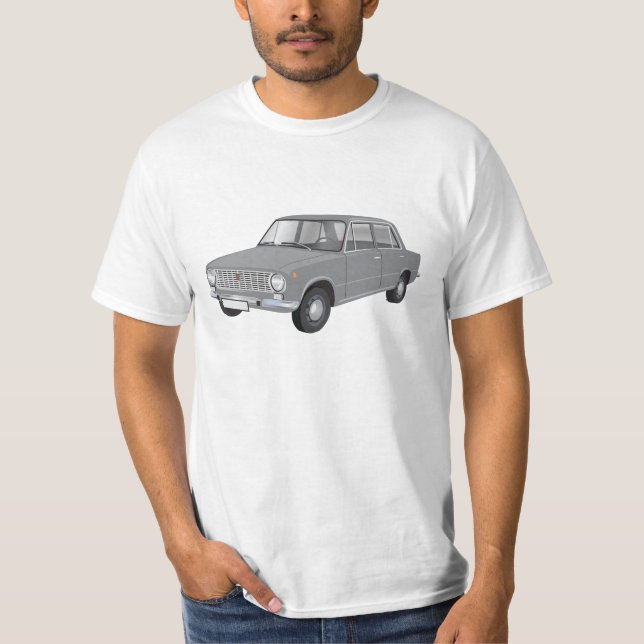 FIAT 124 Berlina grey T-Shirt (Front)