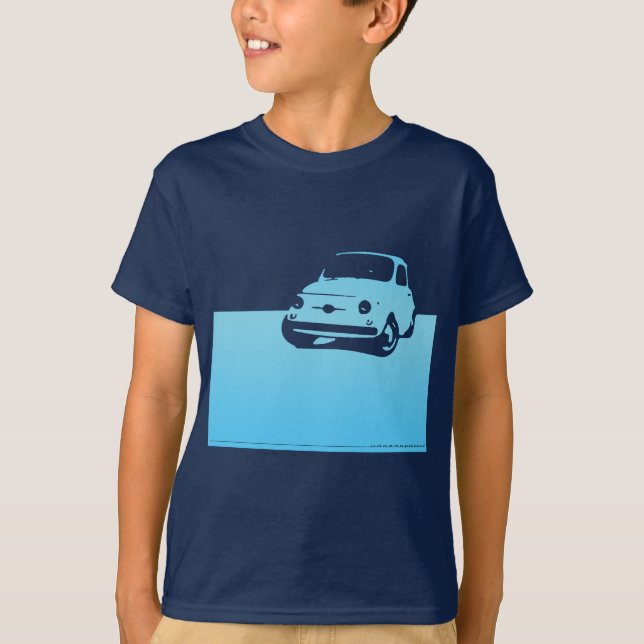 Fiat 500, 1959 - Lt blue on dark shirts (Front)