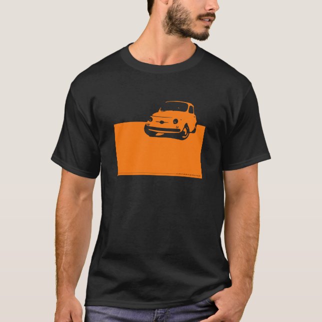 Fiat 500, 1959 - Orange on dark shirt (Front)