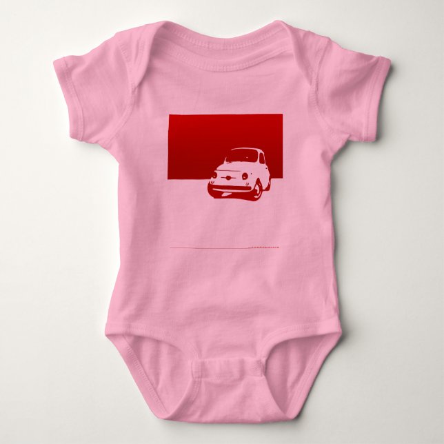Fiat 500, 1959 - Red on light shirts (Front)
