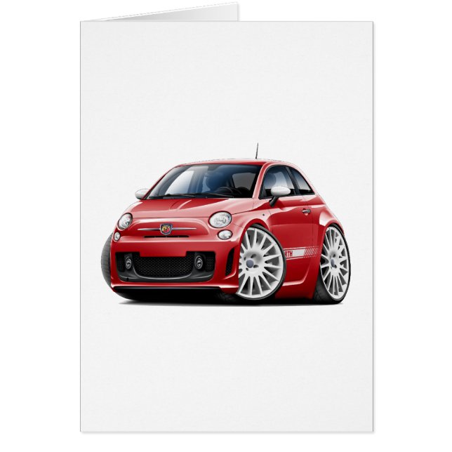 Fiat 500 Abarth Red Car (Front)