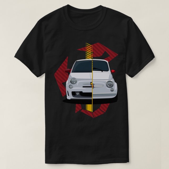 Fiat 500 Abarth T-Shirt (Design Front)