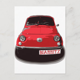 Fiat 500 Biarritz Postcard
