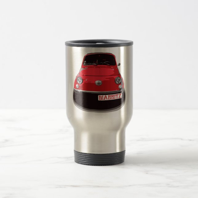 Fiat 500 Biarritz Travel Mug (Center)