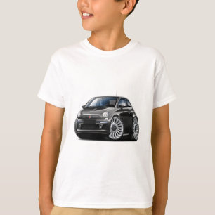 Fiat 500 Black Car T-Shirt