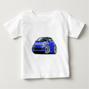 Fiat 500 Blue Car Baby T-Shirt