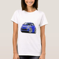 Fiat 500 Blue Car