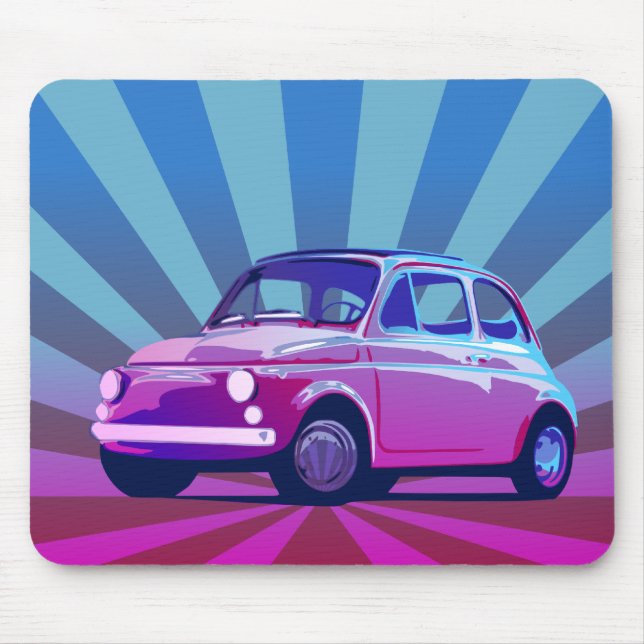 Fiat 500 Bunt Mouse Mat (Front)