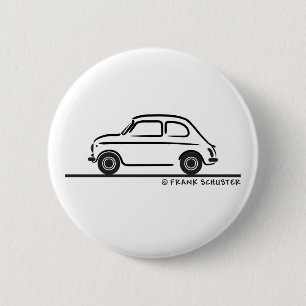 Fiat 500 Cinquecento 6 Cm Round Badge