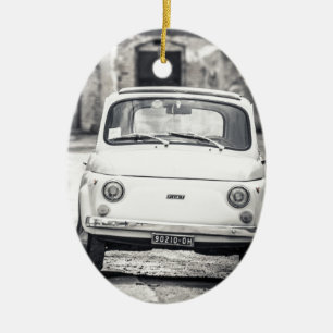 Fiat 500, Cinquecento in Italy Ceramic Tree Decoration