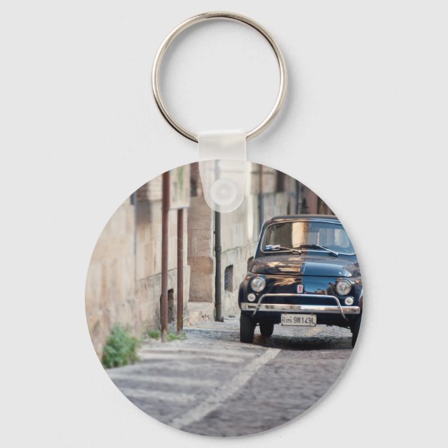 Fiat 500, Cinquecento in Lanciano Key Ring (Front)