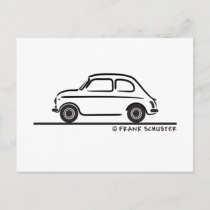 Fiat 500 Cinquecento Postcard