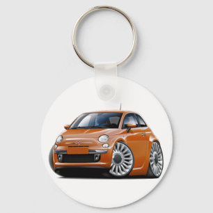 Fiat 500 Copper Car Key Ring