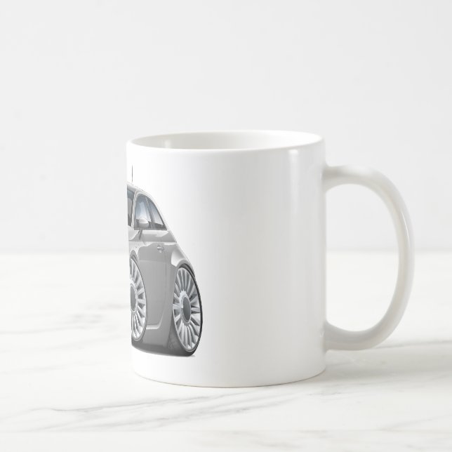 Fiat 500 Grey Car Coffee Mug (Right)