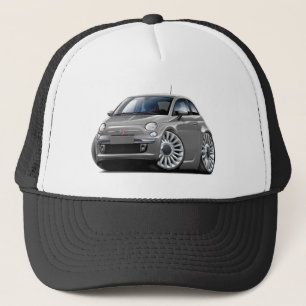 Fiat 500 Grey Car Trucker Hat