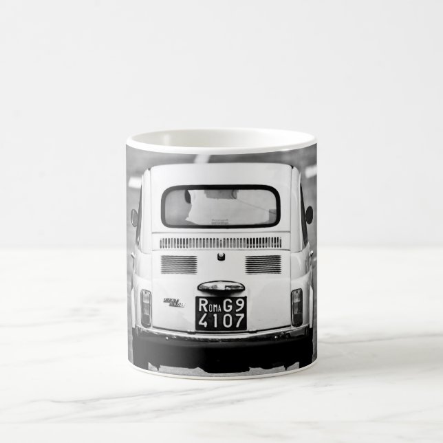 Fiat 500 in Rome Coffee Mug (Center)