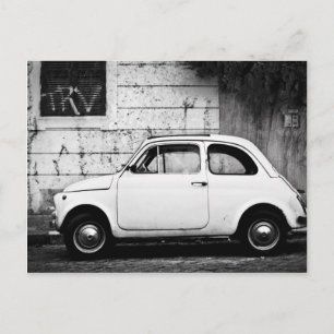 Fiat 500 in Rome, Italy Postcard