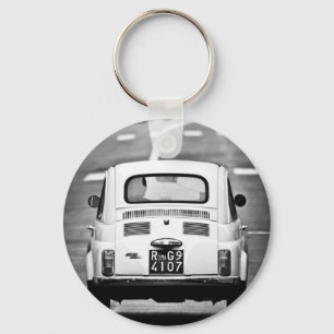 Fiat 500 in Rome Key Ring