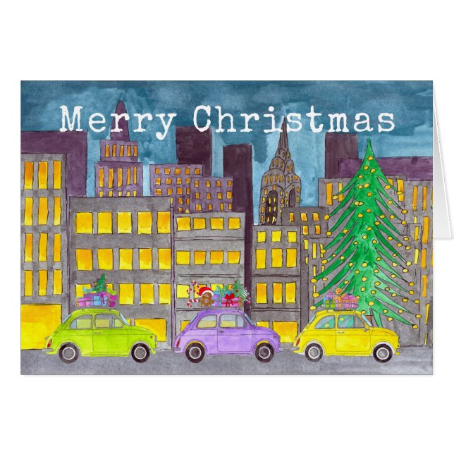 Fiat 500 in the City Customisable  (Front Horizontal)