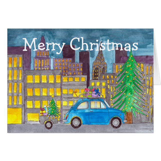 Fiat 500 in the City Customisable  (Front Horizontal)