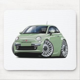 Fiat 500 Lt Green Car Mouse Mat