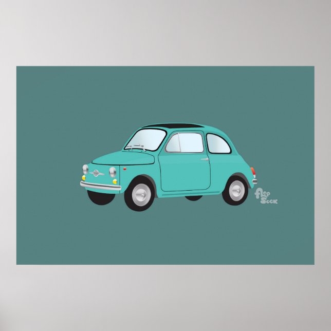 Fiat 500 Poster (Front)