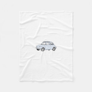 Fiat 500 Topolino Fleece Blanket