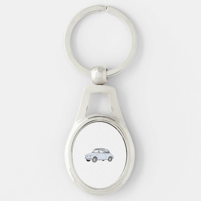 Fiat 500 Topolino Key Ring (Front)