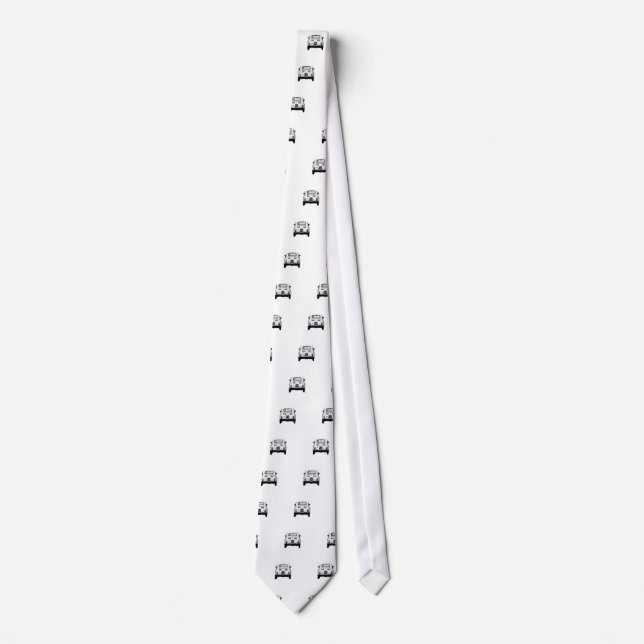Fiat 500 Vintage clothing Tie (Front)