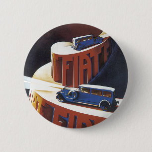 Fiat 6 Cm Round Badge