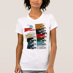 FIAT 850 SPORT COUPE SPIDER COLOUR CHART362 T-Shirt
