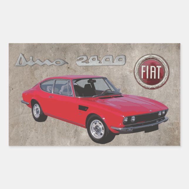 FIAT DINO 2400 STICKER (Front)