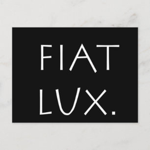 Fiat Lux Postcard