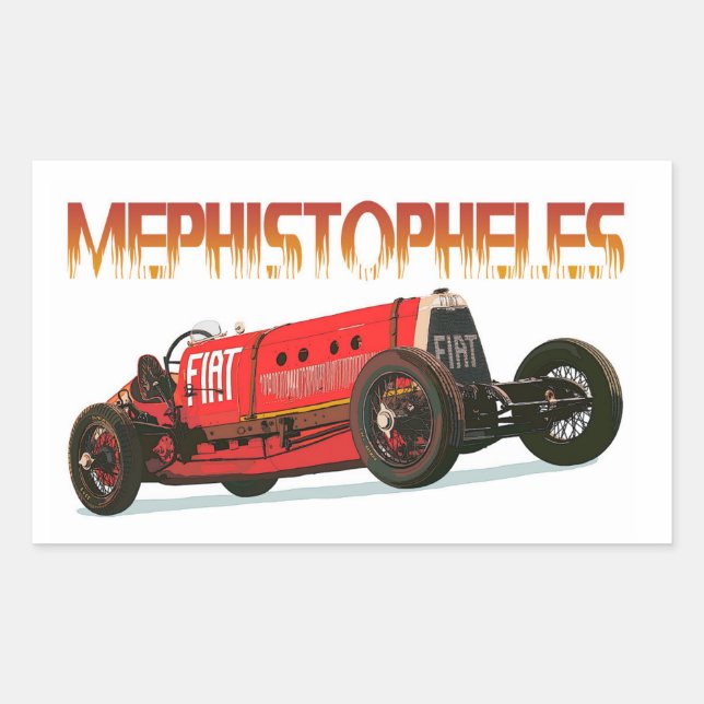 Fiat Mephistopheles Rectangular Sticker (Front)