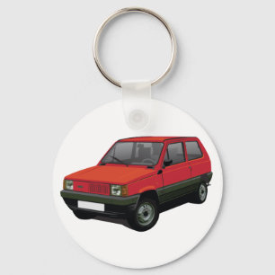 Fiat Panda 30 / 45 red Key Ring