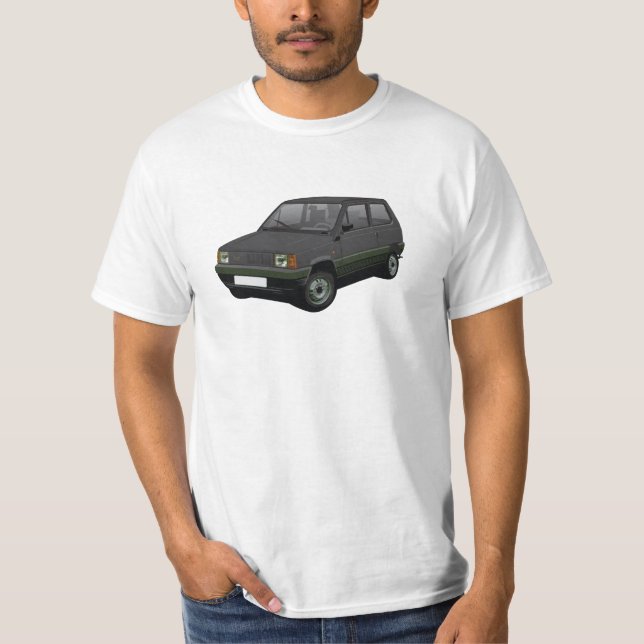 Fiat Panda 45 Mk1 (Tipo 141) Black T-Shirt (Front)