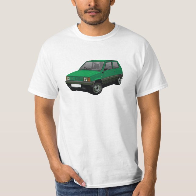 Fiat Panda 45 Mk1 (Tipo 141) Green T-Shirt (Front)