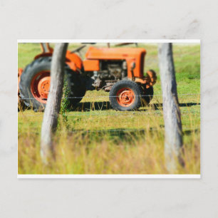 FIAT TRACTOR RURAL QUEENSLAND AUSTRALIA POSTCARD