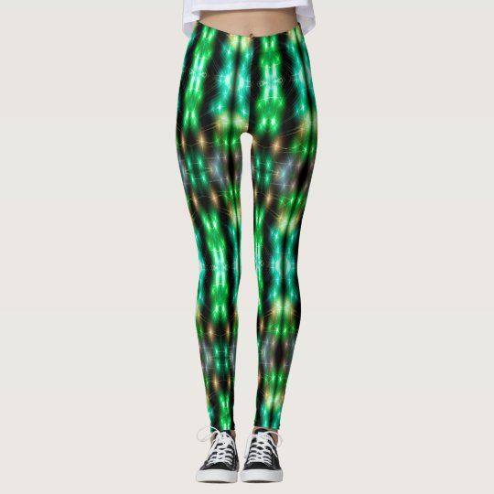Fiber Optic (green) Leggings