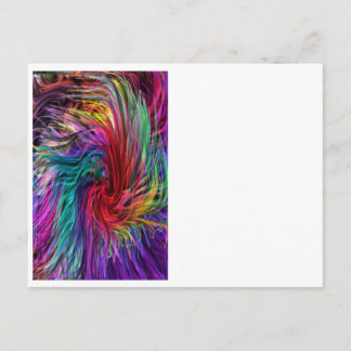 FIBER Threads Spaghetti -  Sparkle Graphic Art Postcard