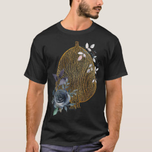 Fibers Of The Human Bladder Floral Print T-Shirt